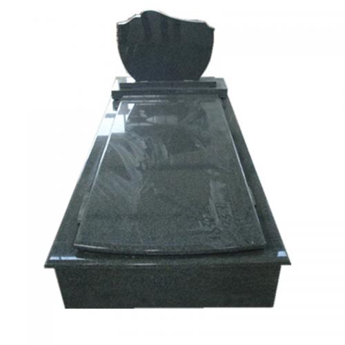 Black Polished Tombstone